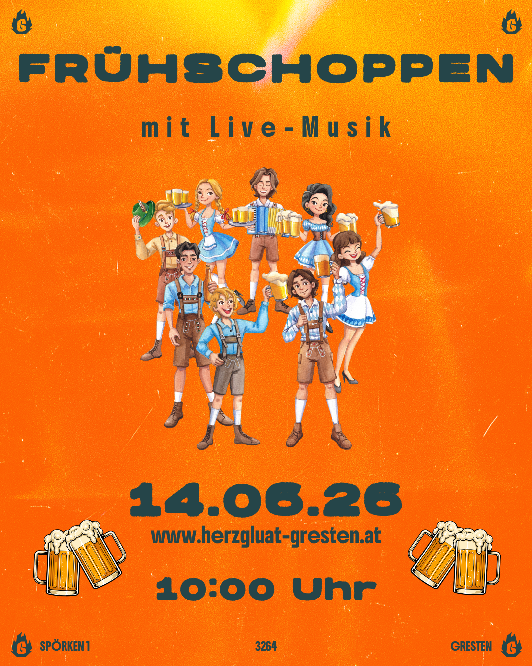 HERZGLUAT Gresten, Frühschoppen, Juni, Marktgemeinde Gresten, Bezirk Scheibbs, Mostviertel